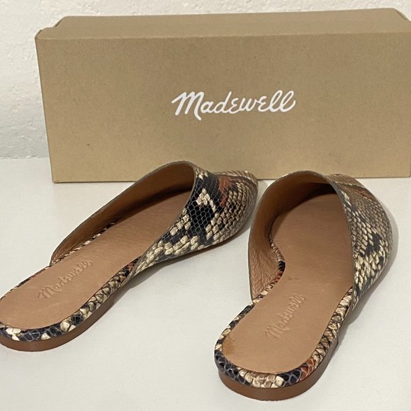 Madewell Remi Mule, in Spiced Cider Multi Snake Print. NWT - Picture 10 of 12